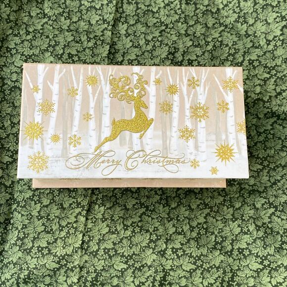 Punch Studio "We Wish You a Merry Christmas" Small Keepsake Music Box - Picture 6 of 11